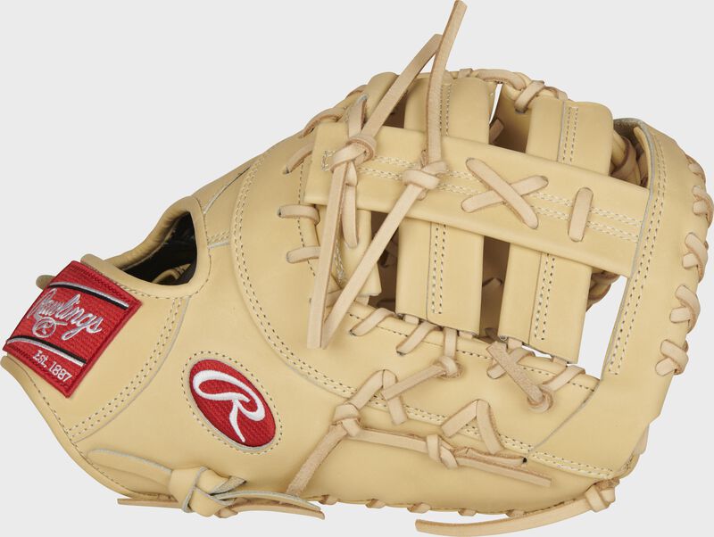 First Base Leather Baseball Glove - Tan 12.75 Inch