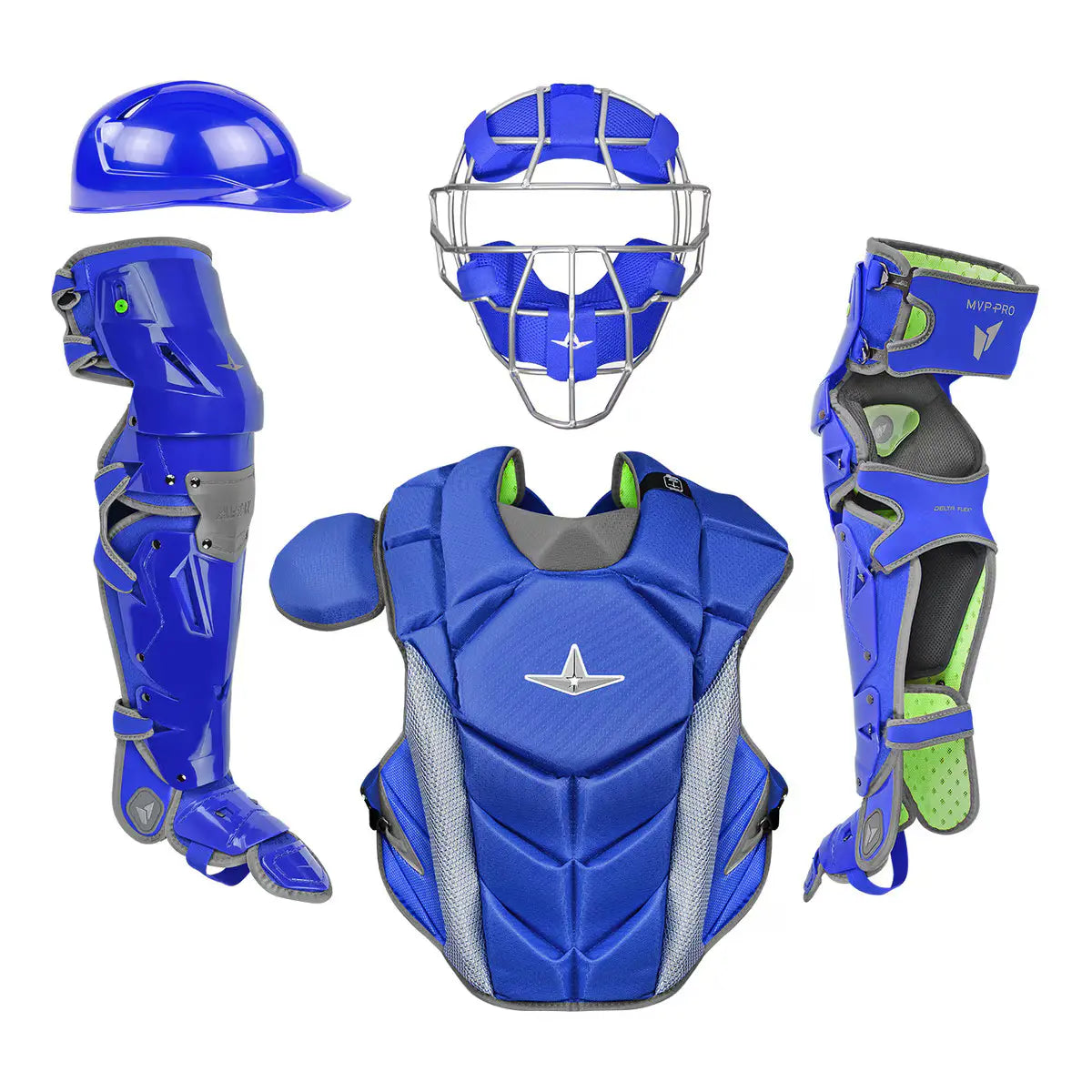 All-Star MVP-PRO Traditional Mask Baseball Catchers Gear Box Set