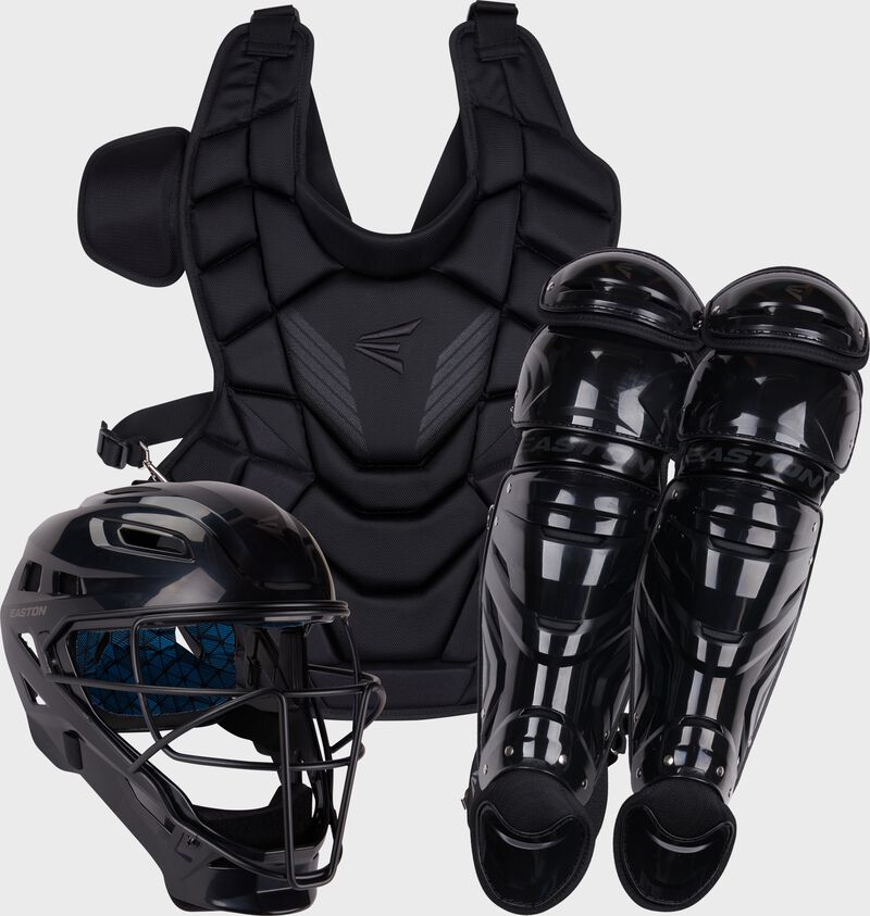 Easton Gametime Blackout Limited Edition Baseball Catchers Gear Box Set