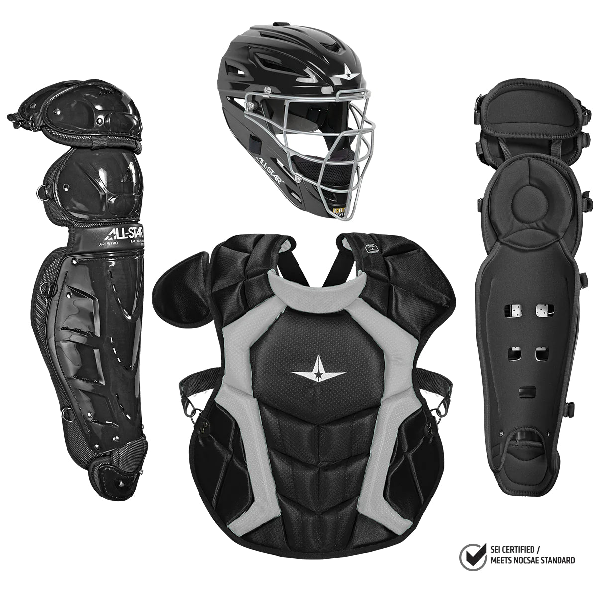 All-Star Classic Pro Adult Baseball Catchers Gear Set