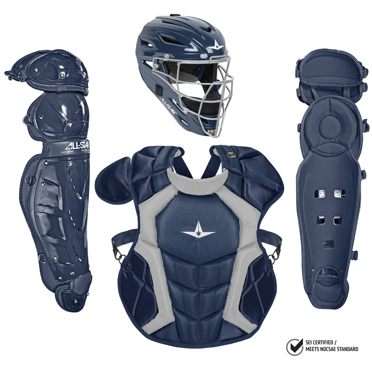 All-Star Classic Pro Adult Baseball Catchers Gear Set