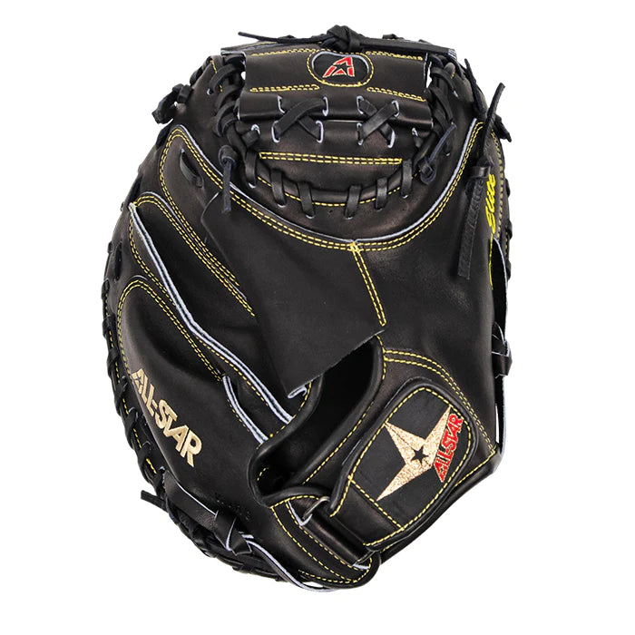 All-Star Pro Elite Baseball Catchers Mitt Glove - Black